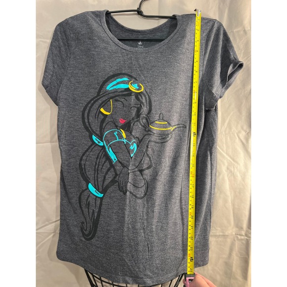 Disney Princess Jasmine Graphic T Shirt Women's XL Gray Short Sleeve - Picture 4 of 5